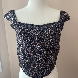 Garage L Floral Top
